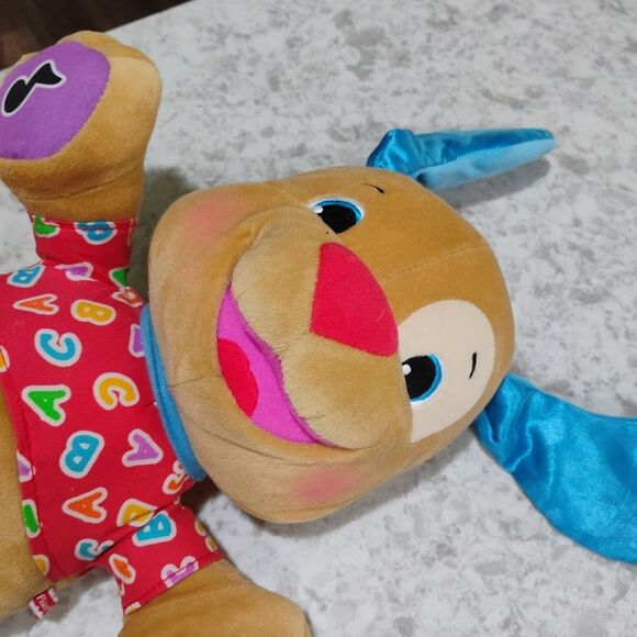 Fisher Price Laugh and Learn Dog Puppy ABC Talking Plush Musical Toy Learning - Picture 3 of 12